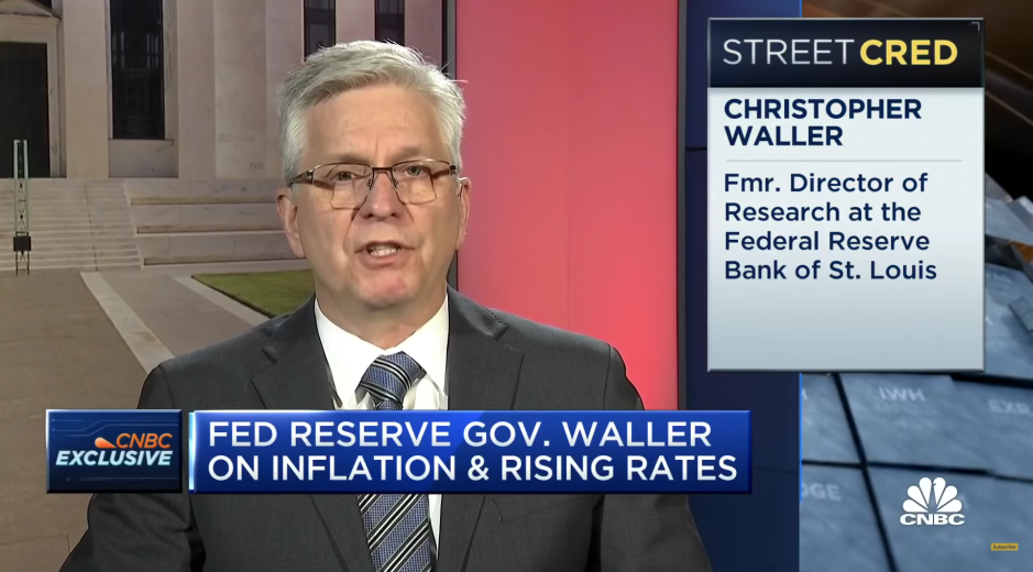 Christopher Waller/Screenshot: YouTube CNBC Television